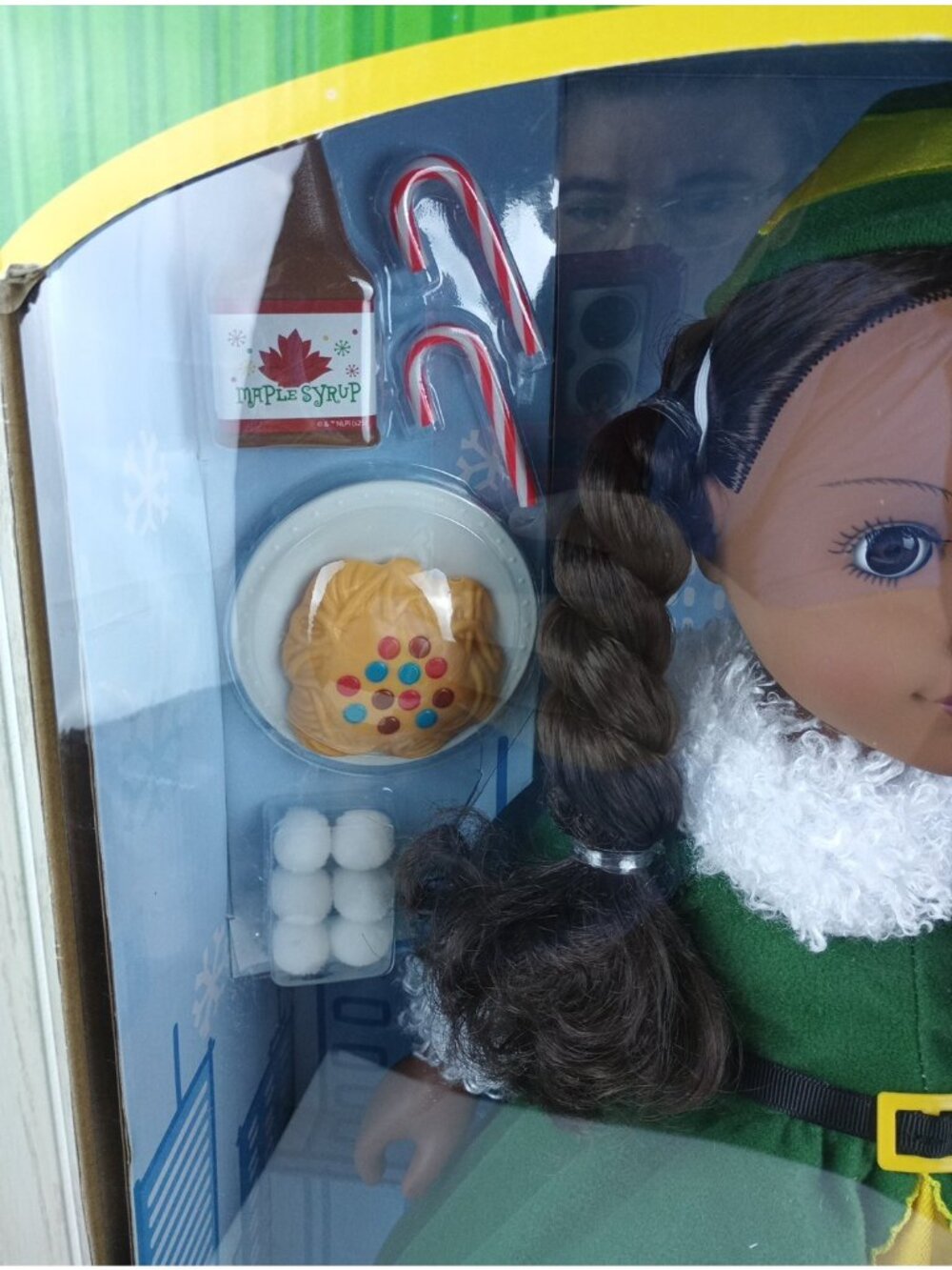 My Life as Buddy the Elf 18" Doll Dark Black Hair Christas Movie baby doll - Picture 4 of 15